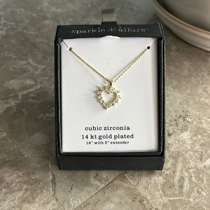 🌸 3/$25 CZ gold overlay necklace